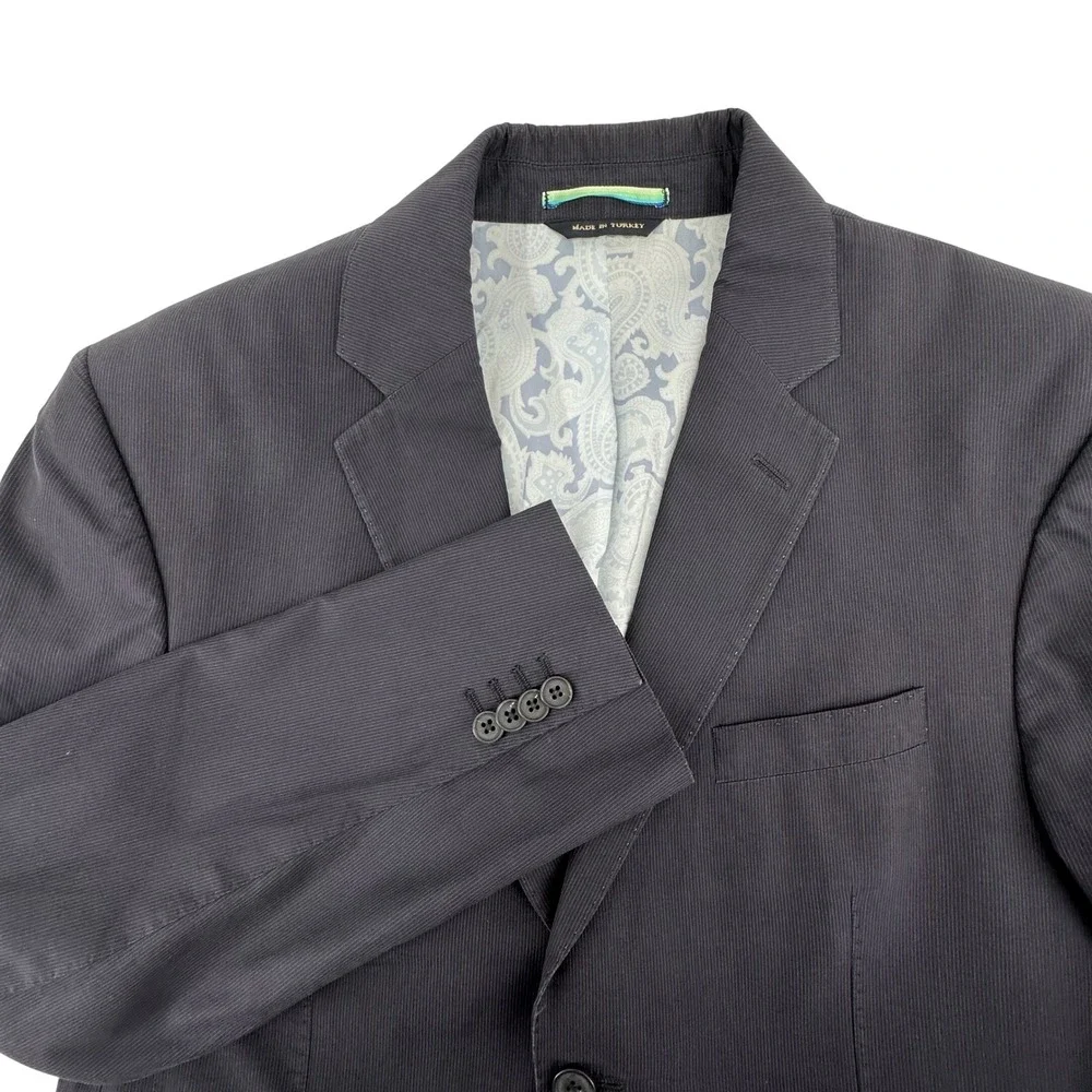 Banana‎ Republic Blazer Mens 42R Navy Blue Cotton Two Button Sport Coat